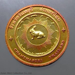 Commemorative coin, medal of CHANTHABURI province size 2.5 cm