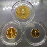 1992 – Gold coin set 1500-3000-6000 Baht, Commemorating the Queen’s Sirikit 60th Birthday