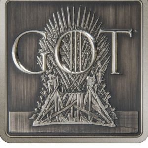 2022 Game of Thrones Iron Throne 1oz Silver Medallion