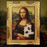 2022 World famous painting jigsaw -Mona Lisa’s smile- silver&copper coin