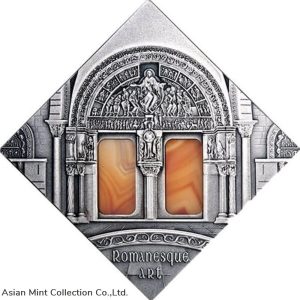 2014 - Romanesque Art The Art that Changed the World Antique finish Silver 1$ Niue
