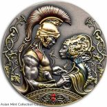 2022 – Medea and Jason’s Love Myths of Love 2 oz Antique finish Silver Coin