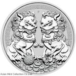 2020 – 1 oz Australia Guardian Lions (Double Pixiu) .9999 Silver Coin BU