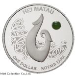 2012 – 1 OZ Silver Proof Coin – Maori Art Hei Matau – New Zealand