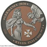 2020 Germania White Crystal Cross 1oz Silver BU Coin