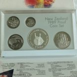 1989 – 5 COIN PROOF YEAR SET WITH SILVER $1 – complete