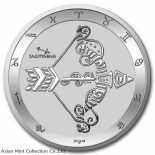 2022 Tokelau 1 oz .999 Silver $5 Zodiac Series: Sagittarius ~~ in Capsule