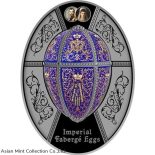 2021 – Twelve Monograms Egg Imperial Faberge Eggs Proof Silver Coin 1$
