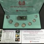 1997 Sterling Silver Proof Coin Set With Original Box And Coa.