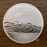 2019 SILVER 2 OZ AUSTRALIA MOTHER & BABY – CROCODILE PIEDFORT COIN BU