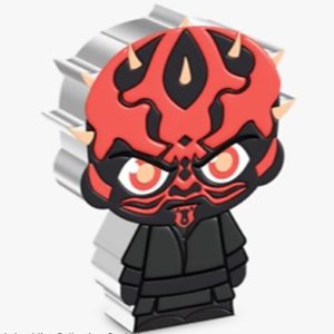 2022 Chibi Coin Darth Maul Silver Proof Niue Star Wars 1 Oz