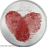 2021 – Love 1/2 oz Proof Silver Coin 2 Cedis Republic of Ghana