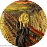 2022 – The Scream 2 oz Proof-like Silver Coin 10 Cedis Republic of Ghana