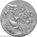 2021 South Korea ZI:SIN Taurus – KOMSCO 1 oz Silver Medal – BU