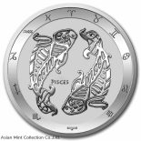 2022 Tokelau 1 oz .999 Silver $5 Zodiac Series: PISCES ~~ in Capsule