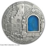 2012 – SECRET OF LICHTENSTEIN $2 series CRYSTAL ART 2oz Silver coin
