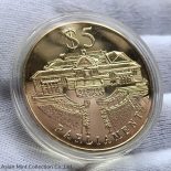 1999 Singapore $5 – Parliament ( 38.7mm Copper-nickel Proof-like)