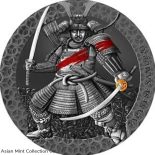 2022 – Japanese Samurai Legendary Warriors 3oz Antique finish Silver Coin Cameroon