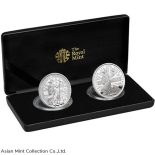 United Kingdom Silver Britannia Core Range – 2 coin set – Proof and Reverse Proof – 2 oz
