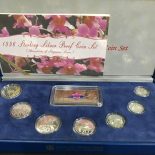 1996 Sterling Silver Proof Coin Set With Original Box And Coa