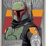 2022 Niue The Mandalorian Boba Fett 1oz Silver Antique Poster Coin