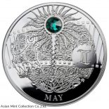 2013 – MAY The Magic Stones of Happiness Proof silver Coin 1$ Niue