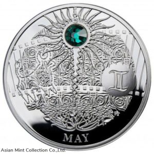2013 - MAY The Magic Stones of Happiness Proof silver Coin 1$ Niue
