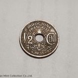 1935 – French Indochina Coin Half CENT Copper INDOCHINE FRANCAISE
