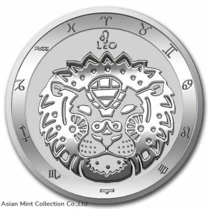 2022 - LEO $5 Zodiac Series 1 oz .999 Silver in Capsule