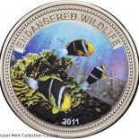 2011- 1 dollar Silver coin Anemonefish Palau