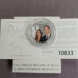 2011 Royal Wedding 1oz silver proof coin