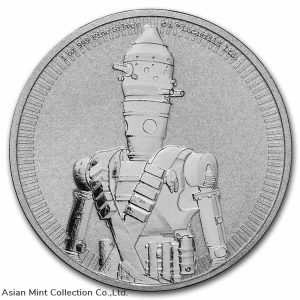 2022 - NIUE 1 OZ $2 STAR WARS - THE MANDALORIAN - IG-11 - SILVER COIN
