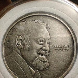 2014 - Karpal Singh (Tiger of Jelutong) pewter commemorative medallion
