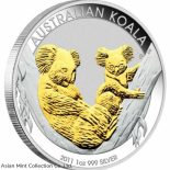 2011 – Australian Koala – 1oz Gilded Coin