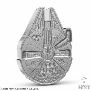 2022 Niue Star Wars Millennium Falcon Shaped 3oz Silver Coin
