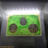 1982 – The Emerald Buddha, Copper Black Oxide coin. Series2 ,Set of 3 Season (back has royal faith)