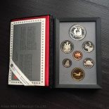 1988 CANADA 7coins Double Dollar Proof Set ( Included $1 Silver Coin – Saint-Maurice Ironworks)