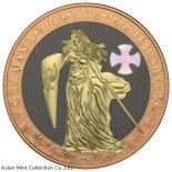 2019 – Germania Mother of Pearl Cross 1oz Silver BU Coin