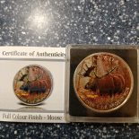 2012  Moose silver coloured 1 oz