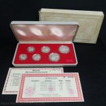 1985 Singapore Official Commemorative Sterling Silver Proof coin