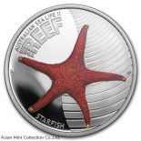 2011 Australia 50 Cents 1/2 oz Silver Starfish Proof (w/Box) THE REEF Series