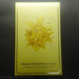 2018 – Circulation coins of Thailand Complete set of 9 coins with coin case by Treasury Department