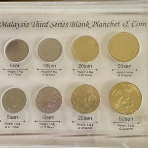 2014 - Malaysian 3rd Series 2014 Coin set with empty Planchets and coins