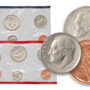 1992 - U.S. Mint Uncirculated Coin Set with D and P Mint Marks