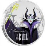 2018 – MALEFICENT Sleeping Beauty Disney Villains 1 Oz Silver Coin 2$ Niue