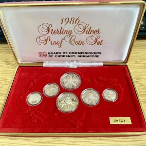 1986 Singapore proof coin set