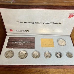 1994 Sterling Silver proof Singapore coin set