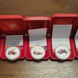 2006 Fire Engines of the World $1 Fine Silver 1 oz Coin x 5 coin sets