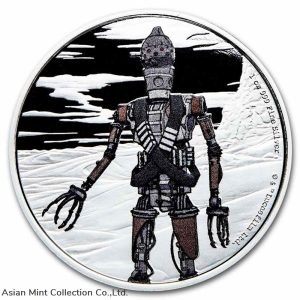 2021 - 1 OZ Silver Proof Coin- Mandalorian Assassin Droid IG-11