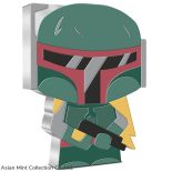 2020 Boba Fett 1 oz Pure Silver Chibi Coin, Original Star Wars.
